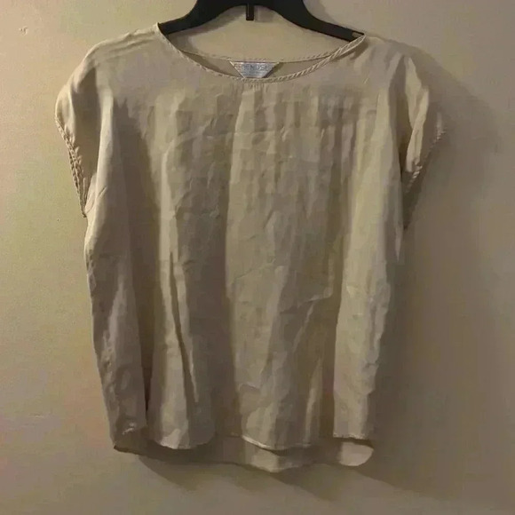 Friendship silk shirt, small l, beige - Picture 2 of 4